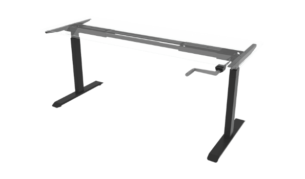 Manual-crank-standing-desk-frame